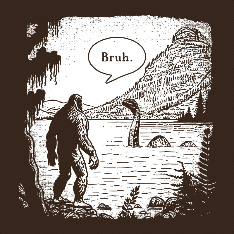 Bruh Bigfoot T-Shirt - FiveFingerTees