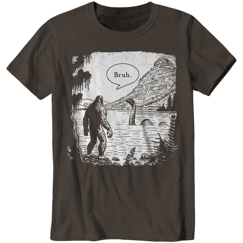 Bruh Bigfoot T-Shirt - FiveFingerTees