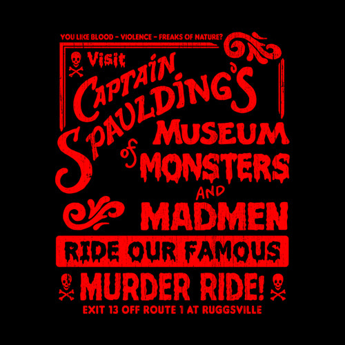 Captain Spaulding's Museum Of Monsters And Madmen T-Shirt - FiveFingerTees