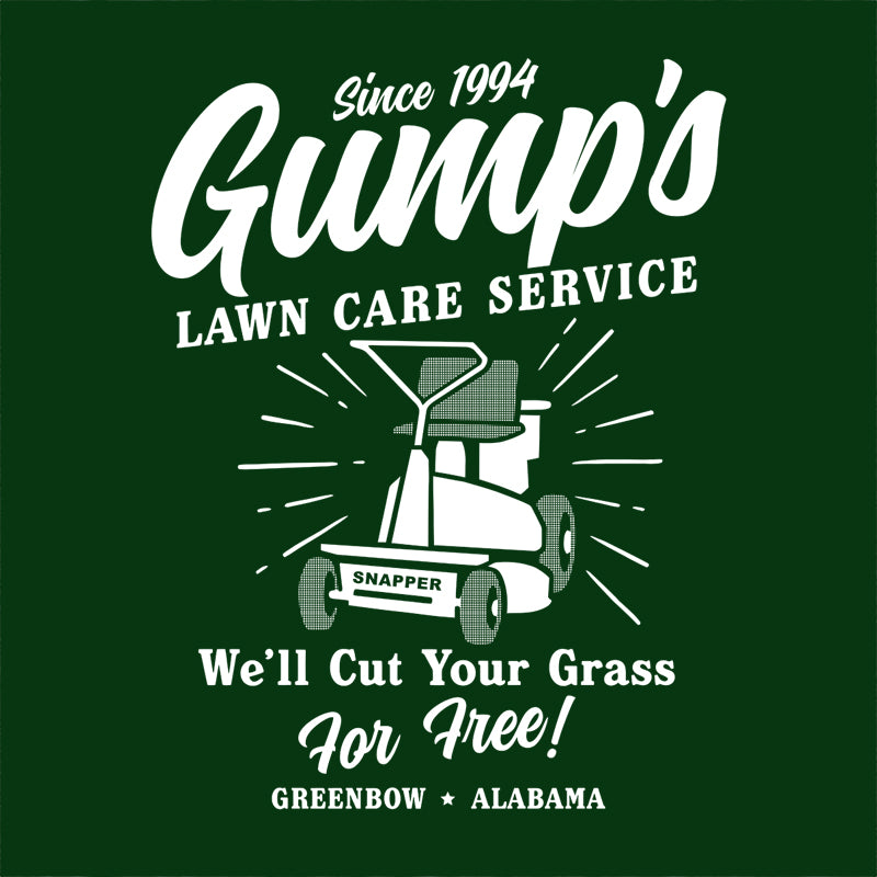 Gump's Lawn Mowing Service T-Shirt FiveFingerTees