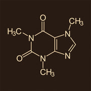 Caffeine Molecule T-Shirt - FiveFingerTees