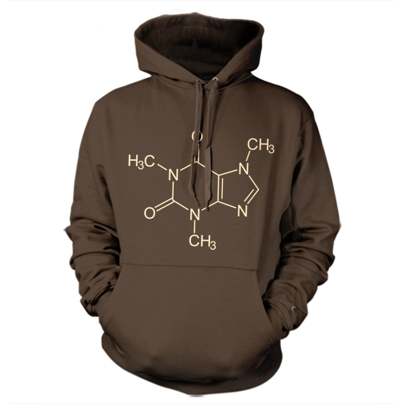 Caffeine Molecule Hoodie - FiveFingerTees