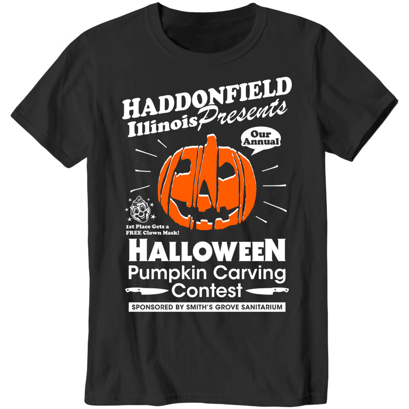 Haddonfield Pumpkin Carving Contest T-Shirt - FiveFingerTees