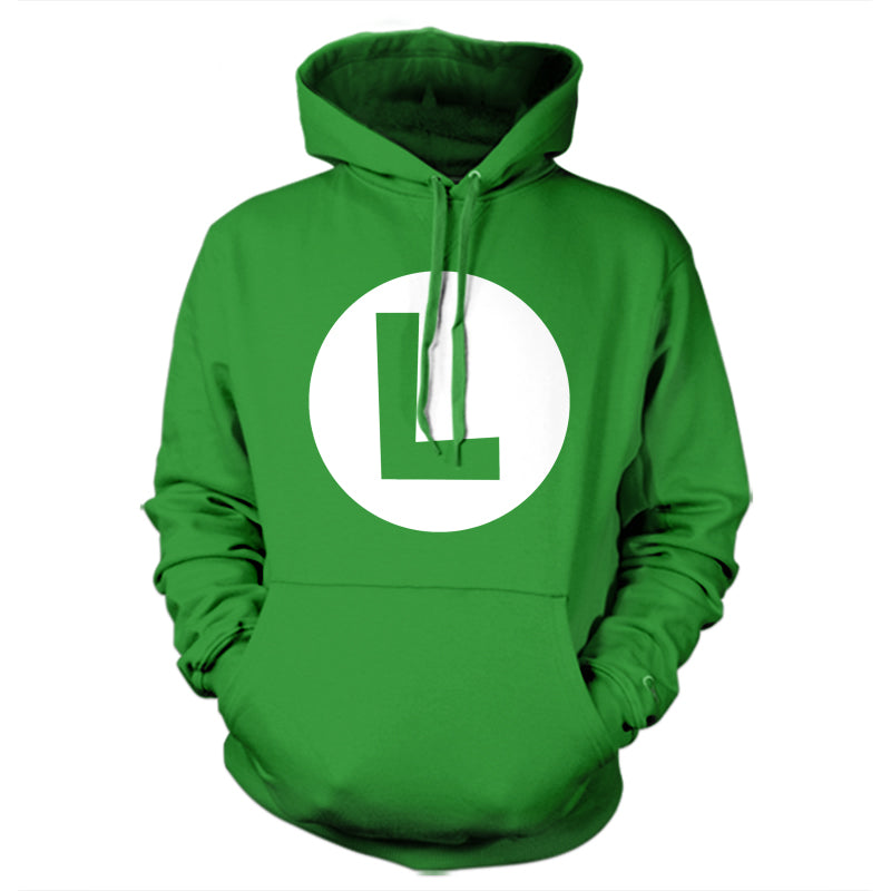 Luigi Costume Hoodie - FiveFingerTees