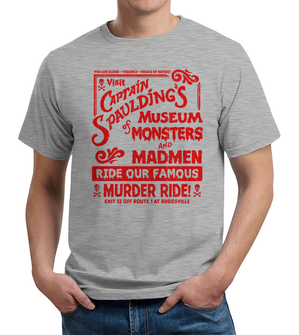 Captain Spaulding's Museum Of Monsters And Madmen T-Shirt - FiveFingerTees