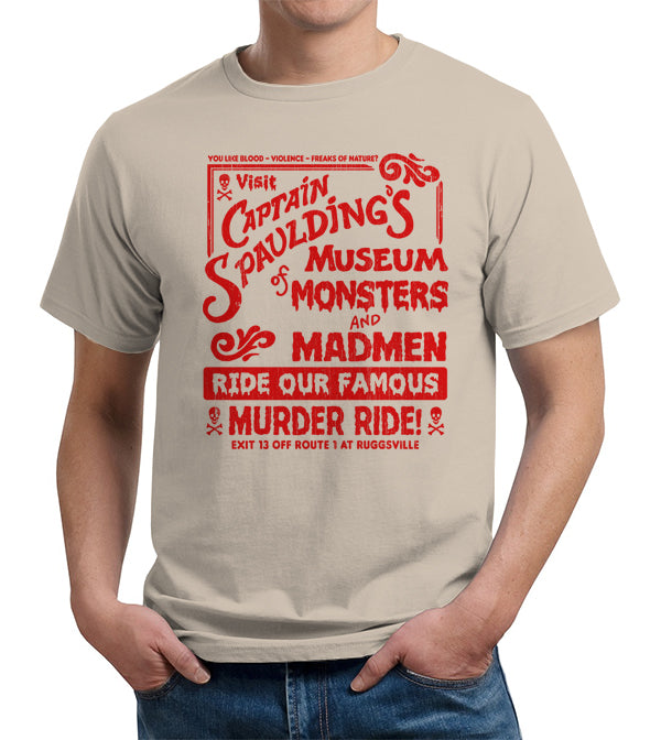 Captain Spaulding's Museum Of Monsters And Madmen T-Shirt - FiveFingerTees