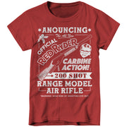 Red Ryder BB Gun Ladies T-Shirt - FiveFingerTees