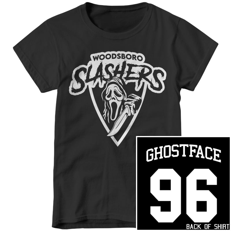 Woodsboro High Slashers Ladies T-Shirt - FiveFingerTees