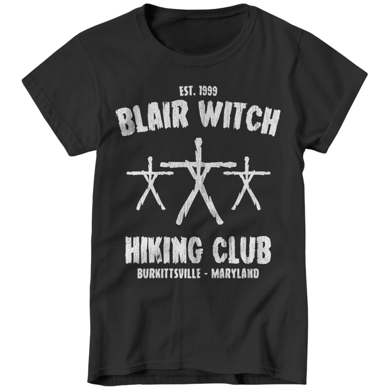Blair Witch Hiking Club Ladies T-Shirt - FiveFingerTees