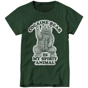Cocaine Bear Is My Spirit Animal Ladies T-Shirt - FiveFingerTees