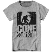 Gone Squatchin Ladies T-Shirt - FiveFingerTees