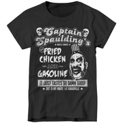 Captain Spaulding's Fried Chicken And Gasoline Ladies T-Shirt - FiveFingerTees