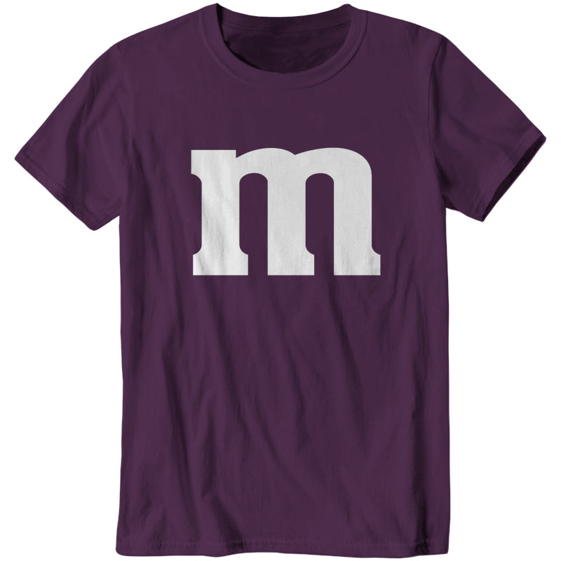 Purple M&M Costume T-Shirt - FiveFingerTees
