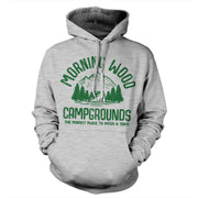 Morning Wood Campgrounds Hoodie - FiveFingerTees