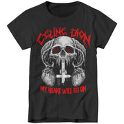 Celine Dion Death Metal Ladies T-Shirt - FiveFingerTees