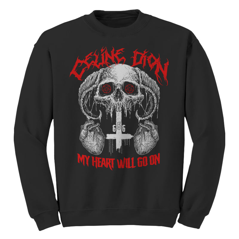 Celine Dion Death Metal Sweatshirt - FiveFingerTees