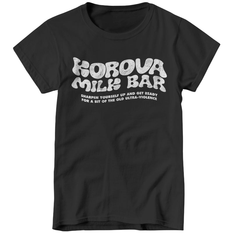 Korova Milk Bar Ladies T-Shirt - FiveFingerTees