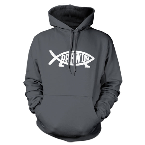 Darwin Fish Hoodie - FiveFingerTees