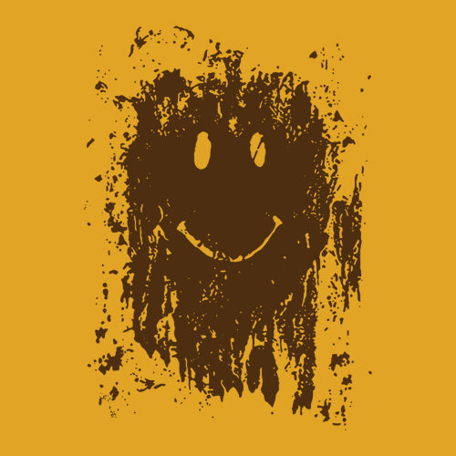 Mud Splatter Smiley Face T-Shirt - FiveFingerTees