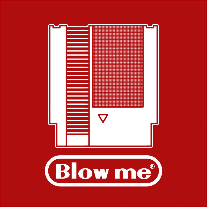 Blow Me Nintendo Cartridge T-Shirt - FiveFingerTees