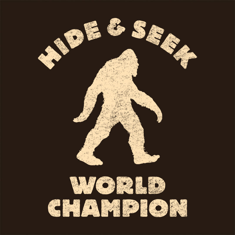 Bigfoot Hide & Seek World Champion T-Shirt - FiveFingerTees