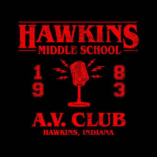 Hawkins Middle School A.V. Club T-Shirt - FiveFingerTees