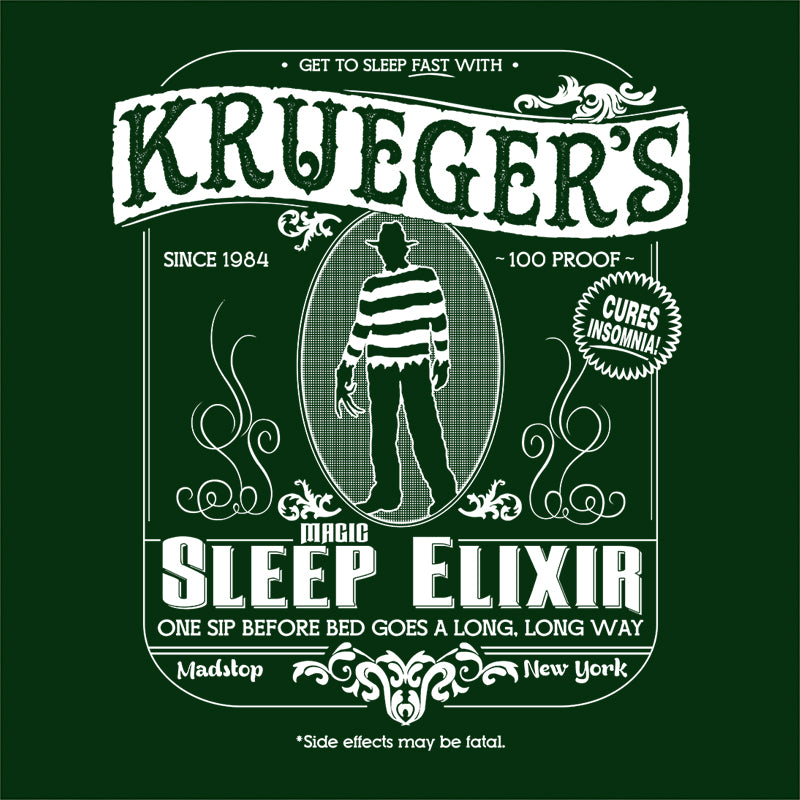 Krueger's Magic Sleep Elixir T-Shirt - FiveFingerTees