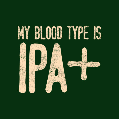 My Blood Type Is IPA+ Hoodie - FiveFingerTees