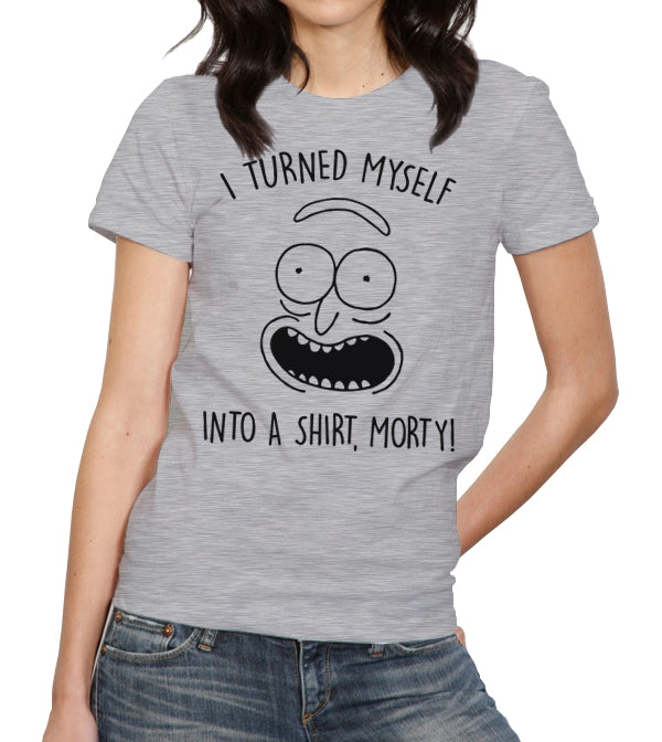 I Turned Myself Into A Shirt Morty T-Shirt - FiveFingerTees