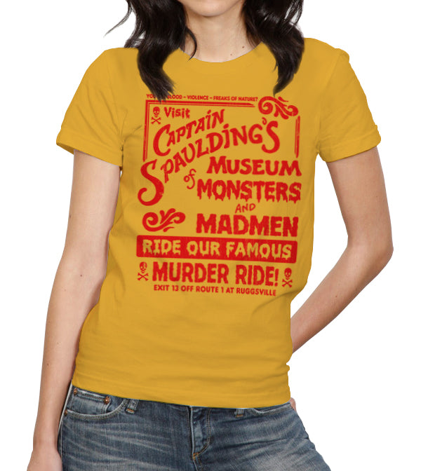 captain spaulding's museum of monsters and madmen location Captain Spaulding's Museum Of Monsters And Madmen T-Shirt