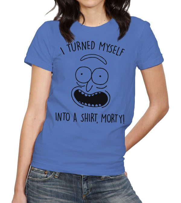 I Turned Myself Into A Shirt Morty T-Shirt - FiveFingerTees