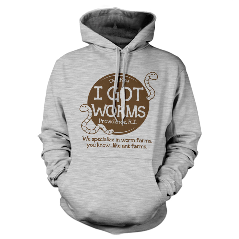 I Got Worms Hoodie - FiveFingerTees