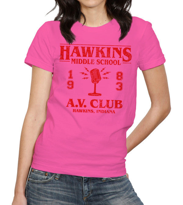 Hawkins Middle School A.V. Club T-Shirt - FiveFingerTees