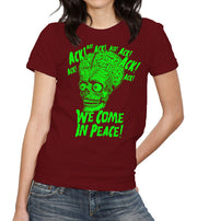 Ack! We Come In Peace T-Shirt - FiveFingerTees