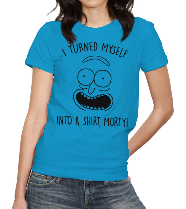 I Turned Myself Into A Shirt Morty T-Shirt - FiveFingerTees