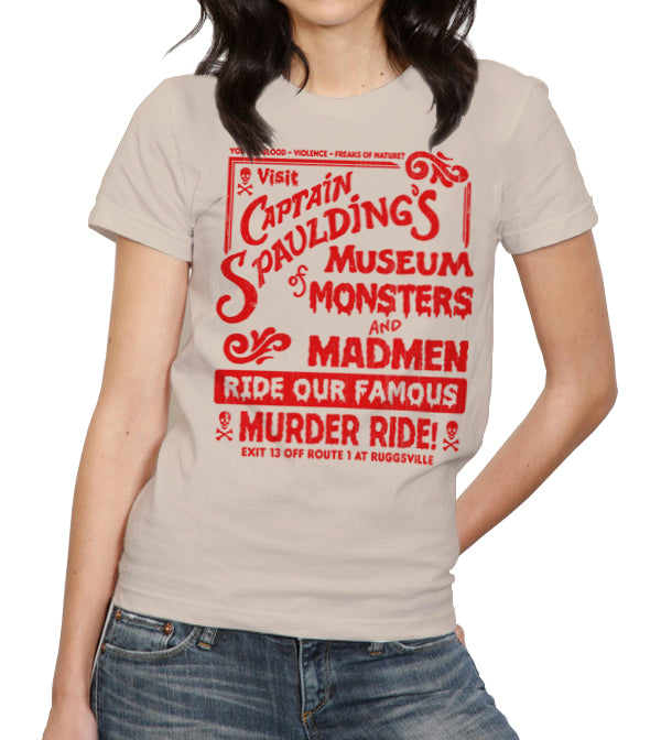 captain spaulding's museum of monsters and madmen location Captain Spaulding's Museum Of Monsters And Madmen T-Shirt