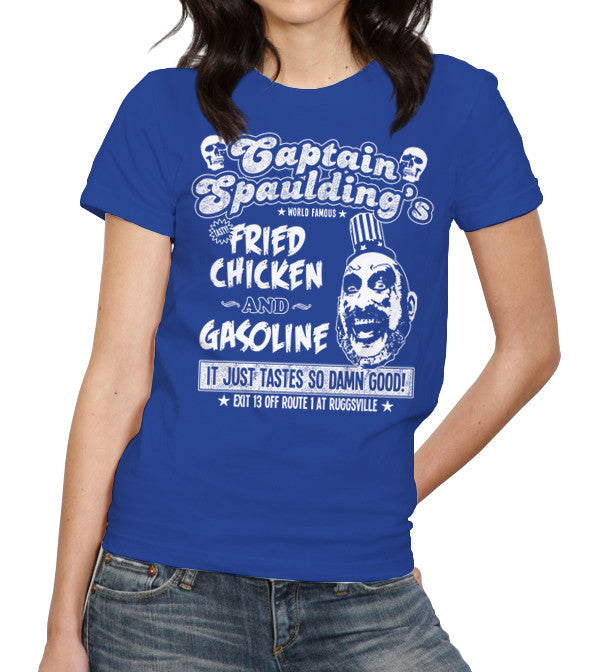 Captain Spaulding's Fried Chicken And Gasoline T-Shirt - FiveFingerTees