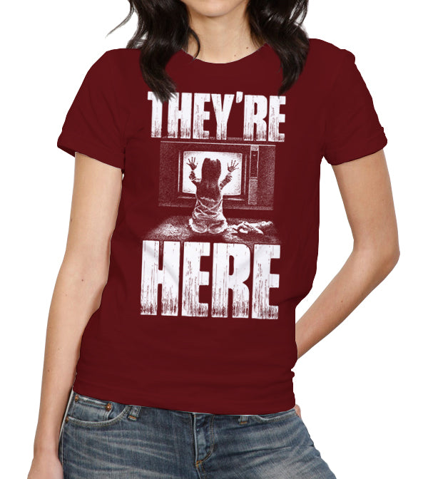 They're Here T-Shirt - FiveFingerTees