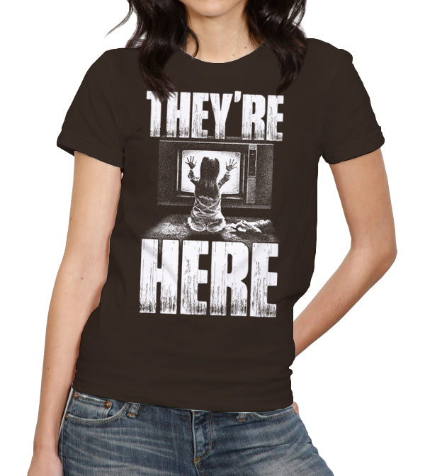 They're Here T-Shirt - FiveFingerTees