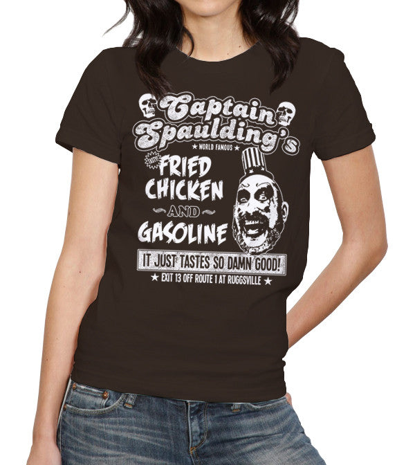 Captain Spaulding's Fried Chicken And Gasoline T-Shirt - FiveFingerTees