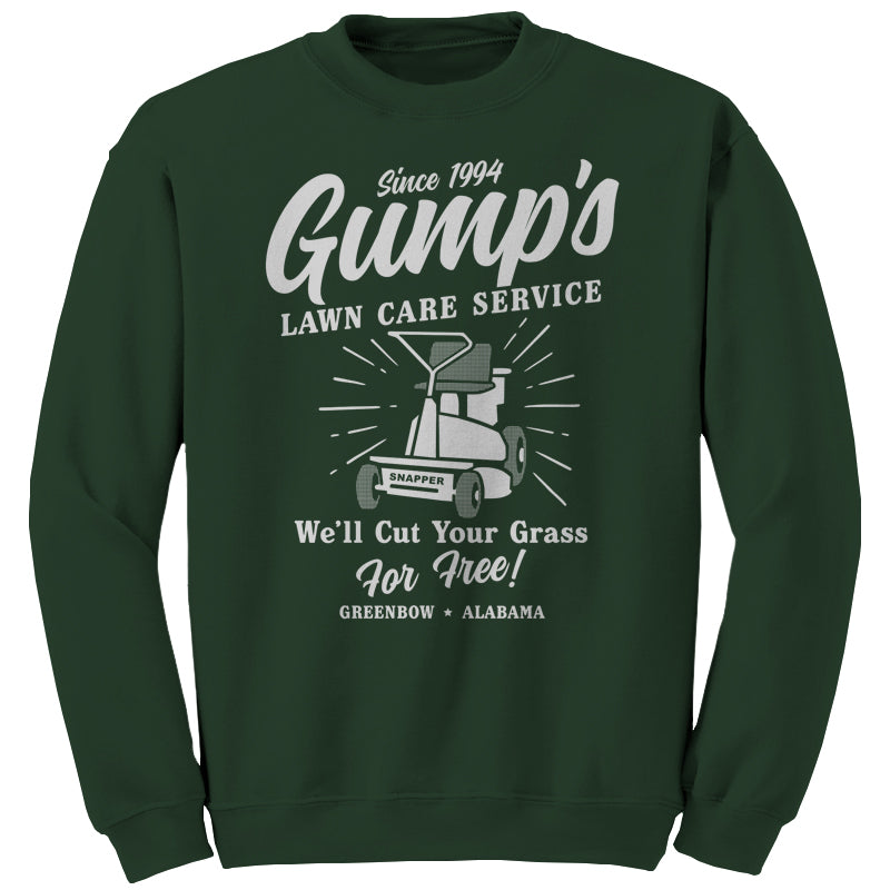 Gump's Lawn Mowing Service Sweatshirt - FiveFingerTees