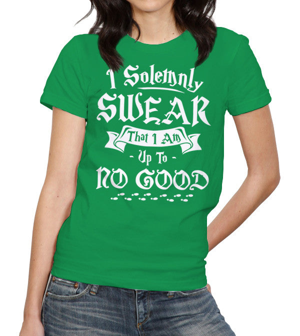 I Solemnly Swear That I Am Up To No Good T-Shirt - FiveFingerTees