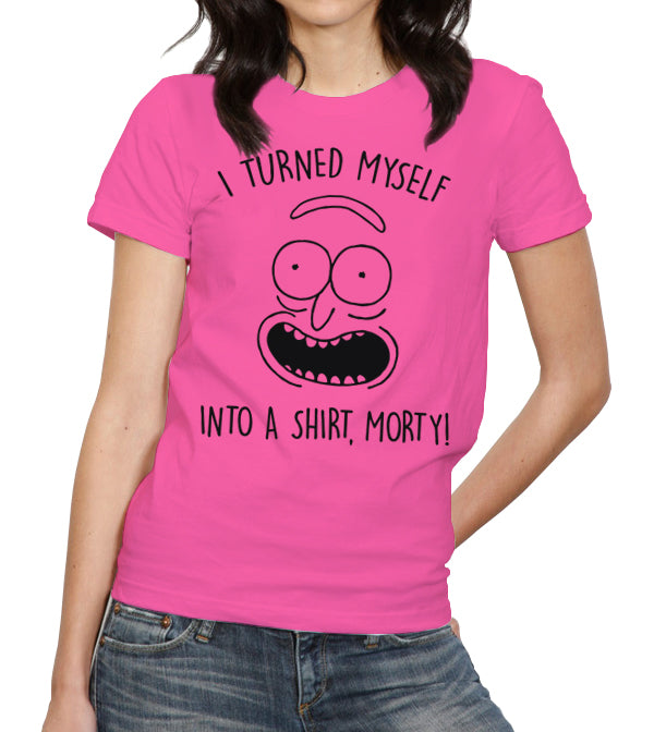 I Turned Myself Into A Shirt Morty T-Shirt - FiveFingerTees