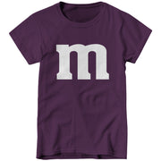 Purple M&M Costume Ladies T-Shirt - FiveFingerTees