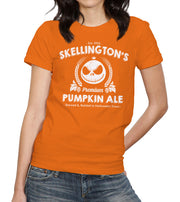 Skellington's Pumpkin Ale T-Shirt - FiveFingerTees