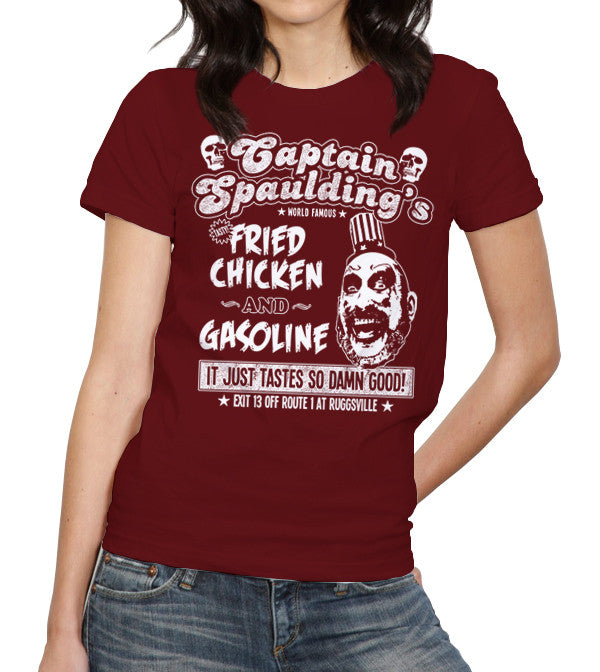 Captain Spaulding's Fried Chicken And Gasoline T-Shirt - FiveFingerTees