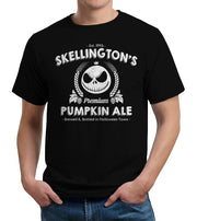 Skellington's Pumpkin Ale T-Shirt - FiveFingerTees