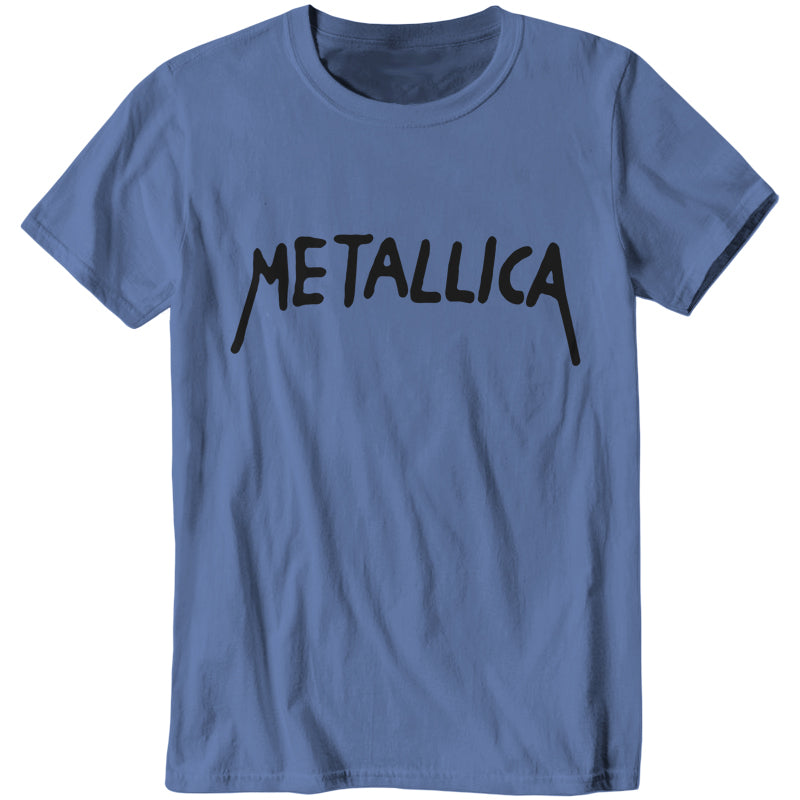 Beavis Metallica T-Shirt - FiveFingerTees Guys / 3X-Large (Guys Only) / Carolina Blue