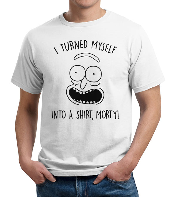 rick and morty dress shirt Rick and Morty Adult Unisex Hawaiian Floral Dancing Light Weight Button Down Shirt Small Light Blue