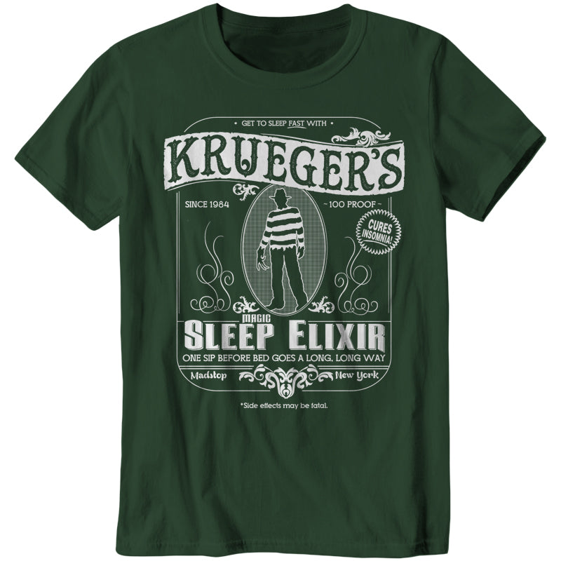 Krueger's Magic Sleep Elixir T-Shirt - FiveFingerTees